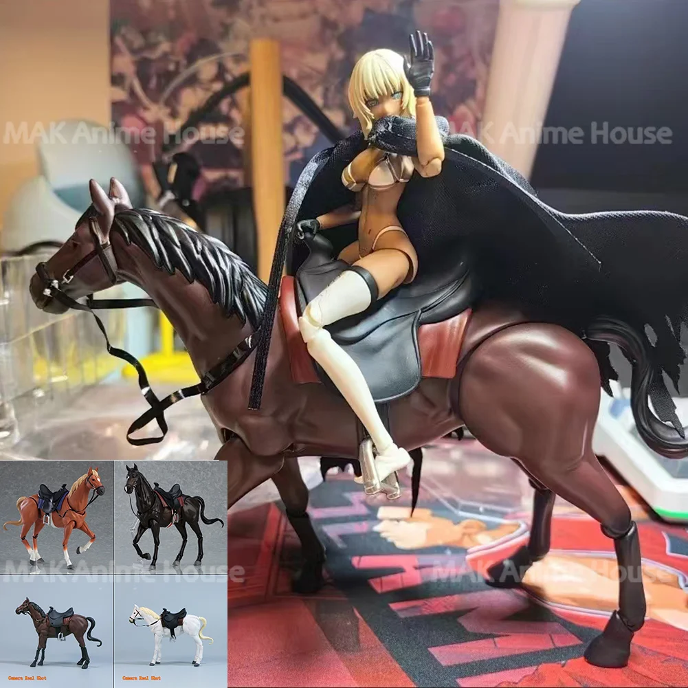 1/12 caballo blanco caballo marrón articulación práctica colección de modelos móviles altura 16Cm ajuste 6 ''TBL BJD soldado figura de acción cuerpo muñeca
