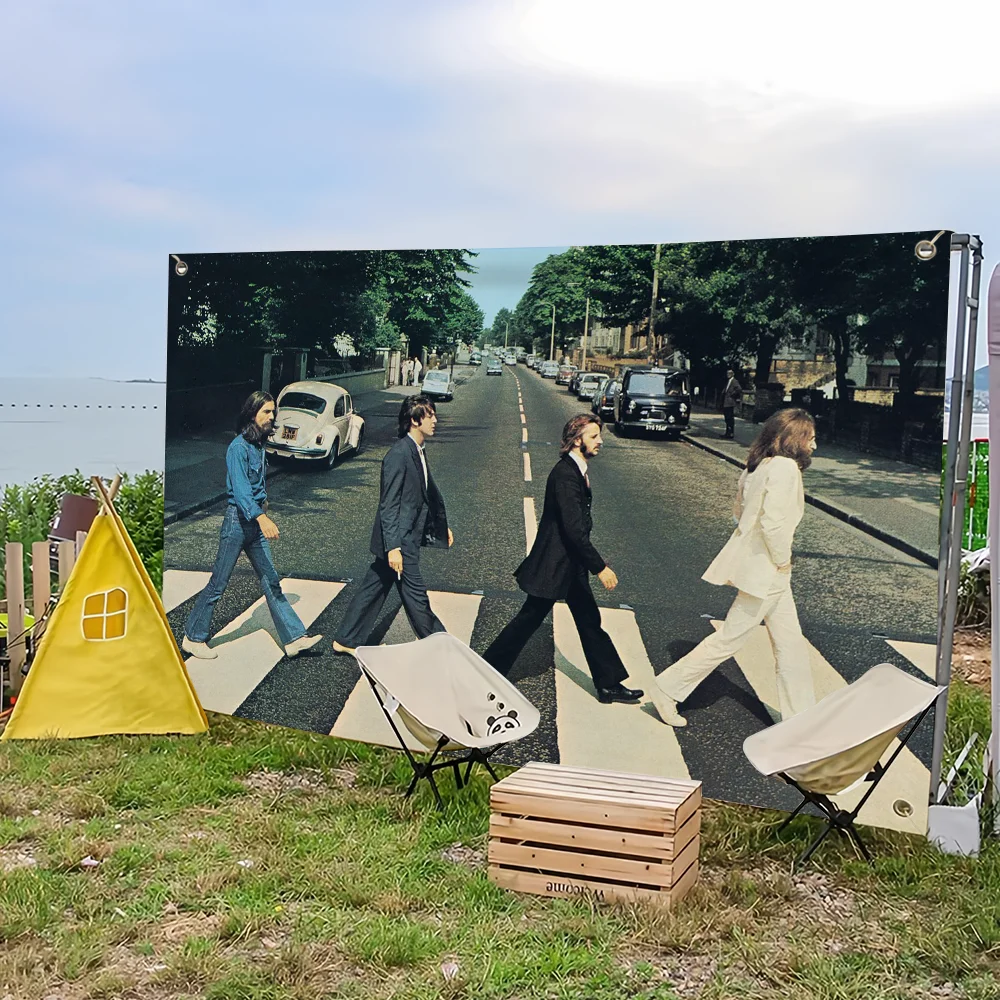 flag For Picnic Party Art The Home Decoration Road A-Abbey Outdoor Camping Band B-Beatles Banner