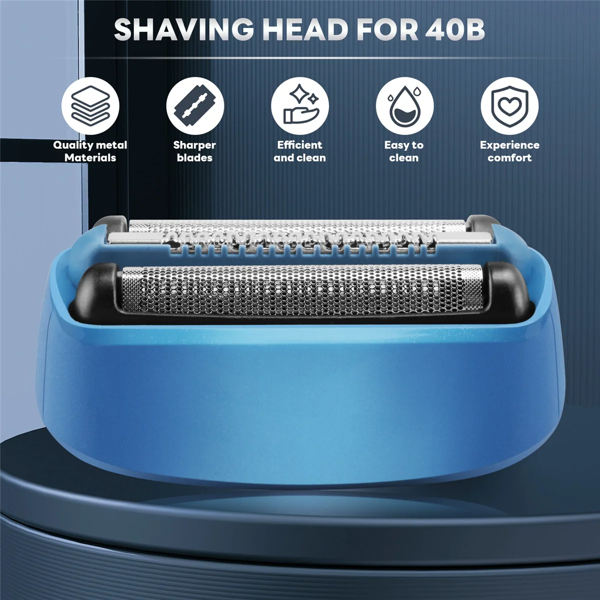 Replacement Shaver Foil & Cutter Head for Braun 40B Shaver CT2S CT2CC CT3CC CT4S CT4CC CT5CC CT6CC Head Blade