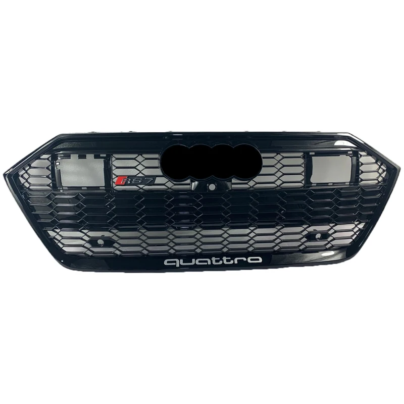 GT style Hot sale RS7 FRONT GRILLE FOR A7 HONEYCOMB RS7 GRILLE high quality ABS material A7 2019-2023