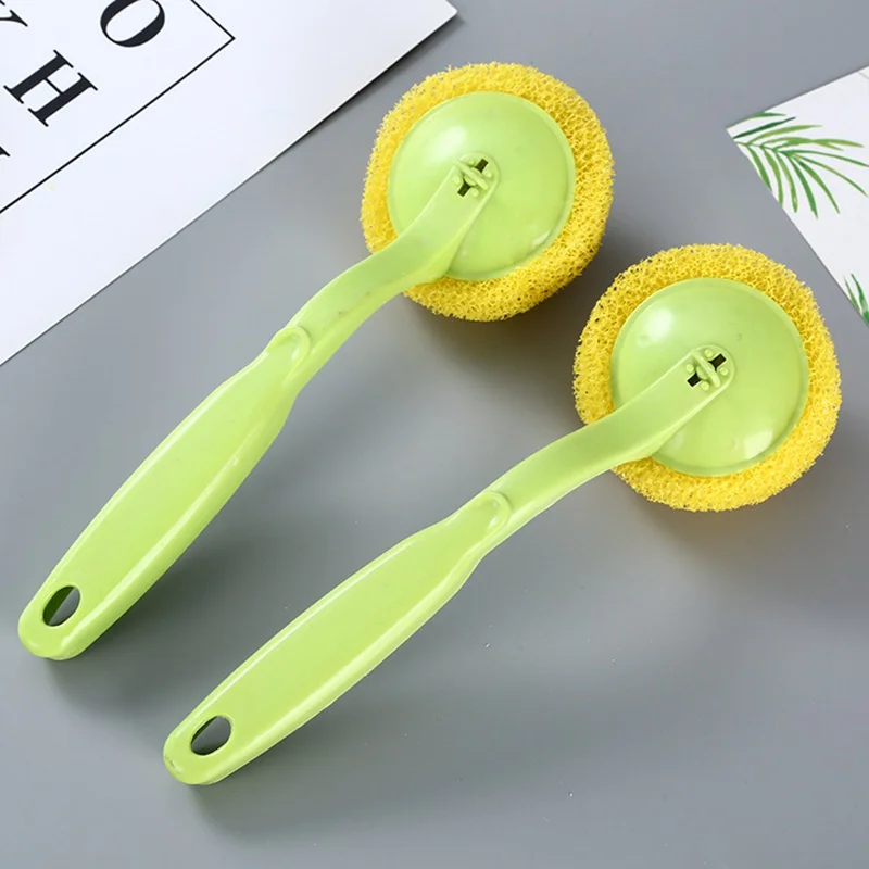 

Pot Cleaning Brush Vertical Multifunction Kitchen Suction Cup Type Sink Scrub Long Handle