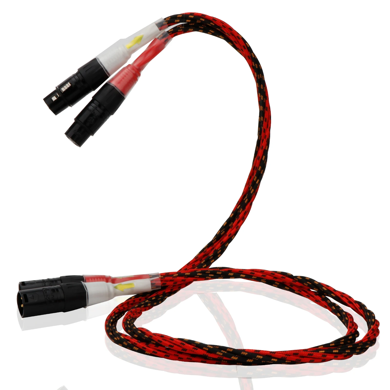 Kabel seimbang mikrofon profesional HIFI kabel XLR tembaga OFC elektrik barat kelas atas untuk pemutar Audio Amp/CD