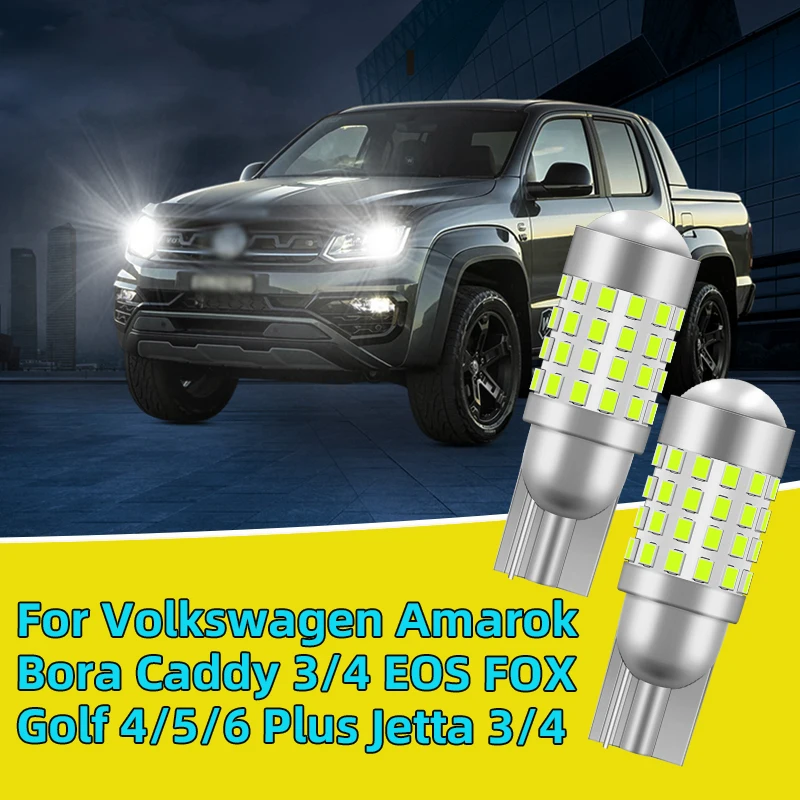 

2PCS For Volkswagen Amarok Bora Caddy 3/4 EOS FOX Golf 4/5/6 Plus Jetta 3/4 Clearance Lights Car T10 Led position Signal Lamp