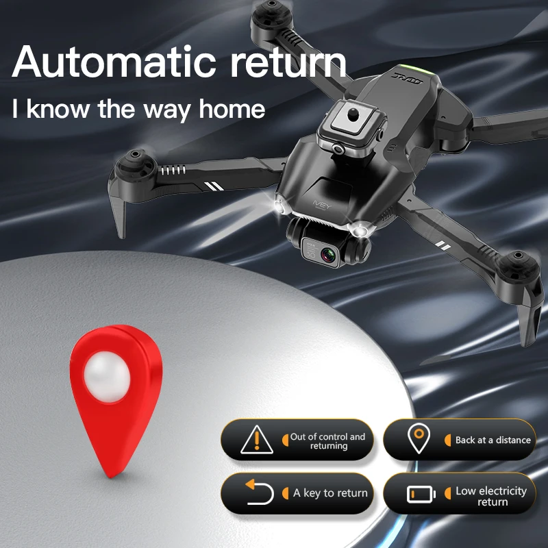 V28 New WIFI FPV Drone with Wide Angle HD 4K/1080P Camera 360° Obstacle Avoidance RC Foldable Quadcopter Drones Kid Gift Toys