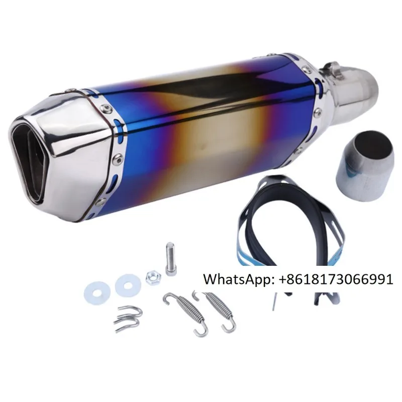 

Motorcycle modification Fukui large displacement racing hexagonal universal Huanglong 600 Scorpio exhaust pipe