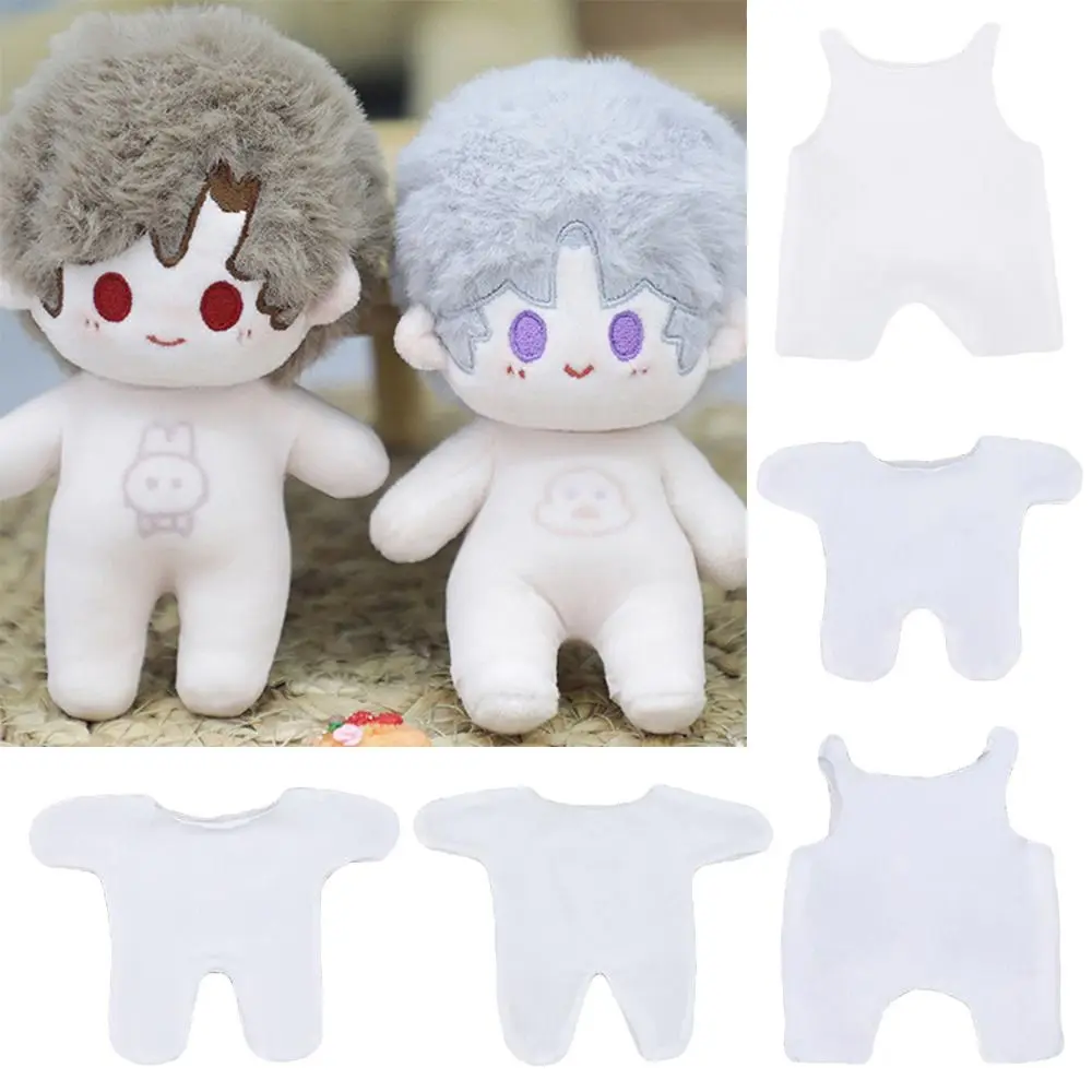 10/12/15/20/30cm Doll Undercoat Casual Wear Elastic Overall Clothes Toys Accessories Fishion for Stuffed Cotton Dolls