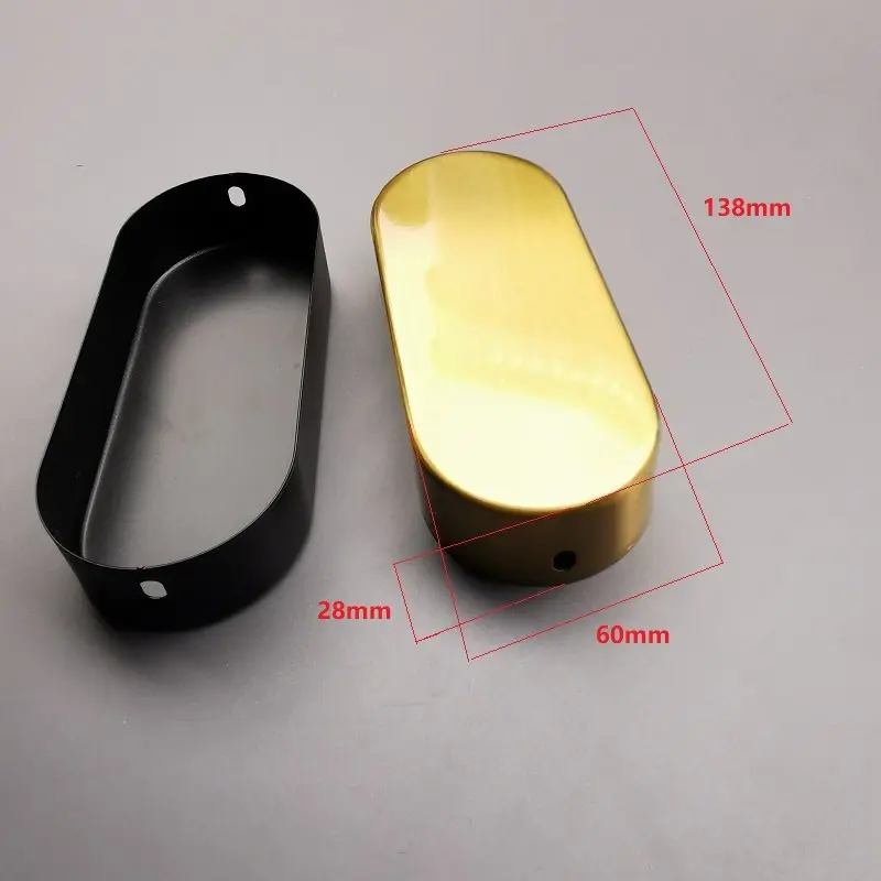 2PCS Black/Gold 60X138mm Oval Antique Chassis Base For Ceiling Panel Light  No/With Hanging board DIY Lighting Accessories