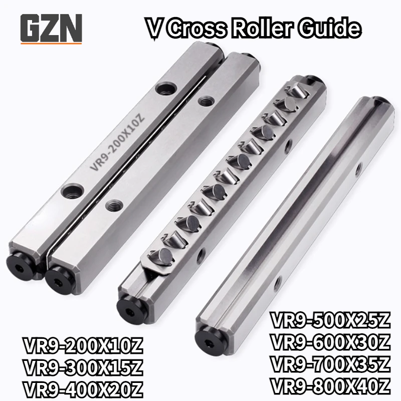 1pcs precision cross roller guide VR9 NV9 V9 CRW9 P Grade High Precision Bearing Steel VR9-500x25Z Length 500mm Max travel 298mm