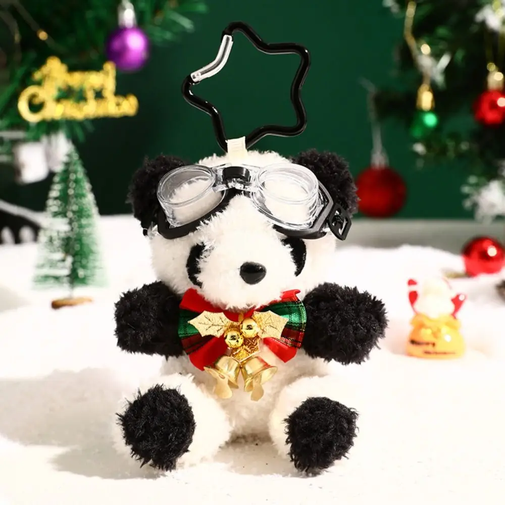 Simpatico ciondolo natalizio con orso di peluche, pupazzo di neve, panda, bambola, portachiavi, maglione creativo, portachiavi per auto