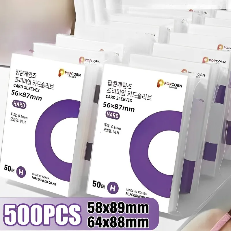 

500-1 шт. HD прозрачный Kpop Idol Card защитный рукав для карт игры в покер водонепроницаемый протектор игровой доска держатель для фотографий рукава