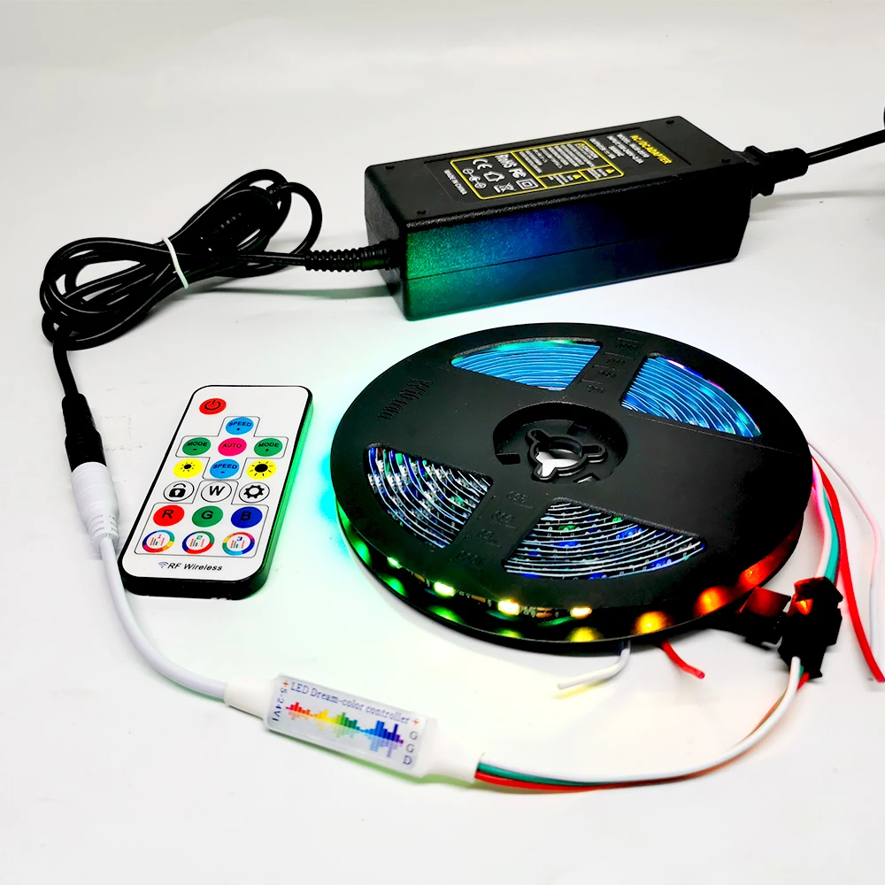 WS2812 Led Strip MINI 17 tasti Controller musicale telecomando RF 370 modalità per WS2812B 5050 RGB luce indirizzabile DC5-24V DC/USB