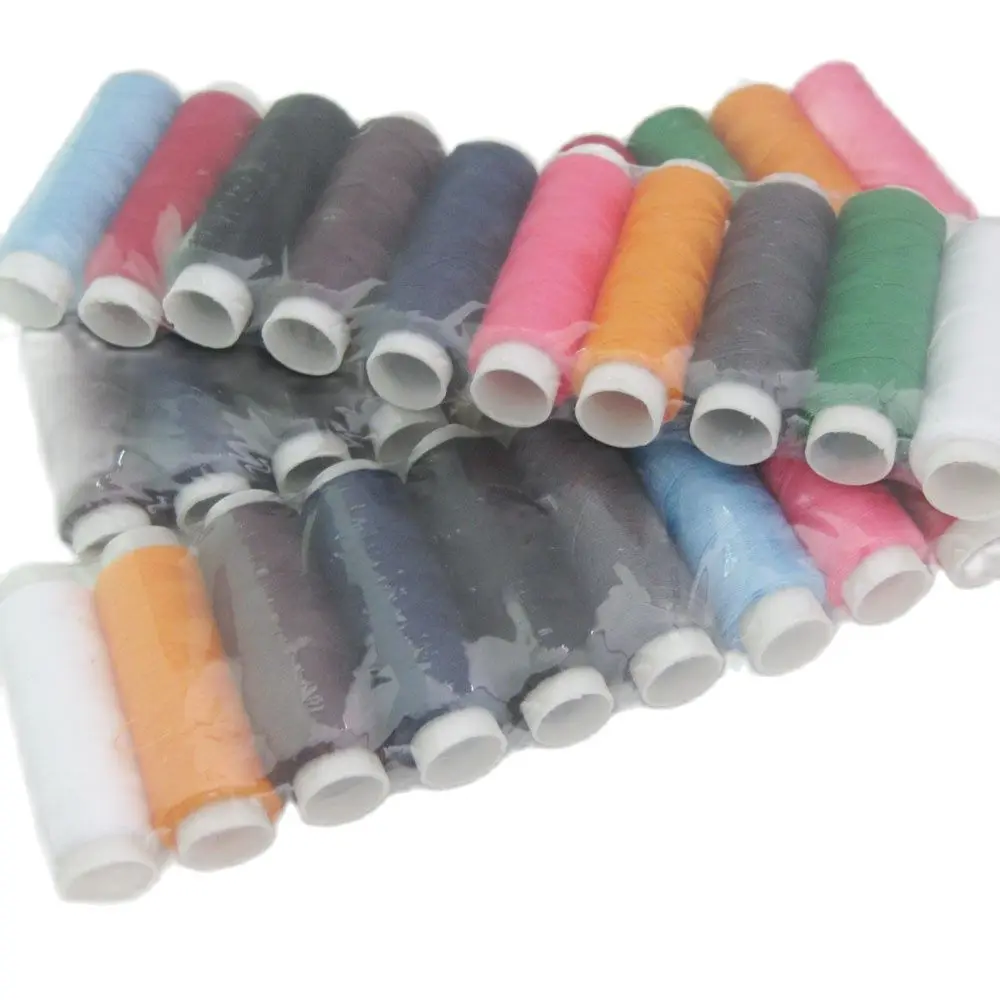 Mix 10 Colors Thin Cotton Threads About 200 Meters/Color Tailors DIY Clothes Sewing Accesories