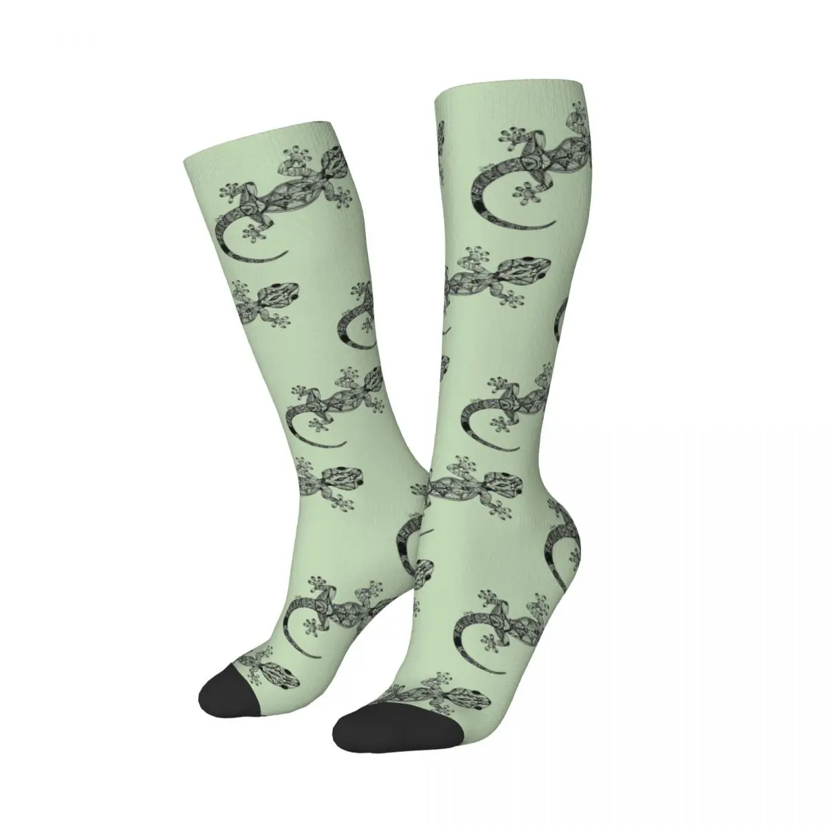 Ethnic Tribal Lizard Salamander Socks Harajuku High Quality Stockings All Season Long Socks for Man's Woman's Birthday Present