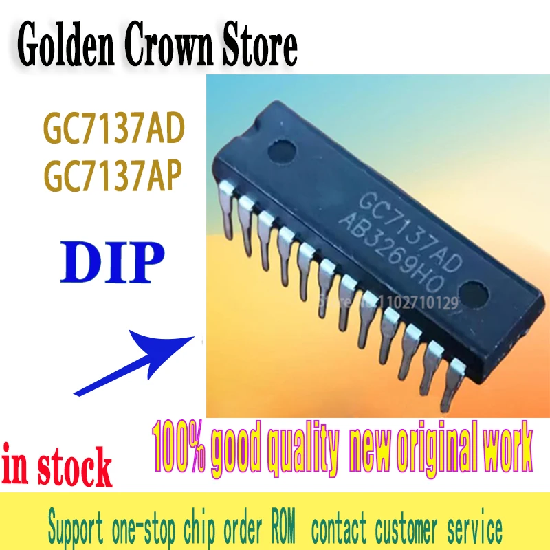 5PCS/lot GC7137AD DIP-24 CC7137AD DIP GC7137 GC7137AP SOP-24 Three half LED display A/D converter IC100%  new original In Stock