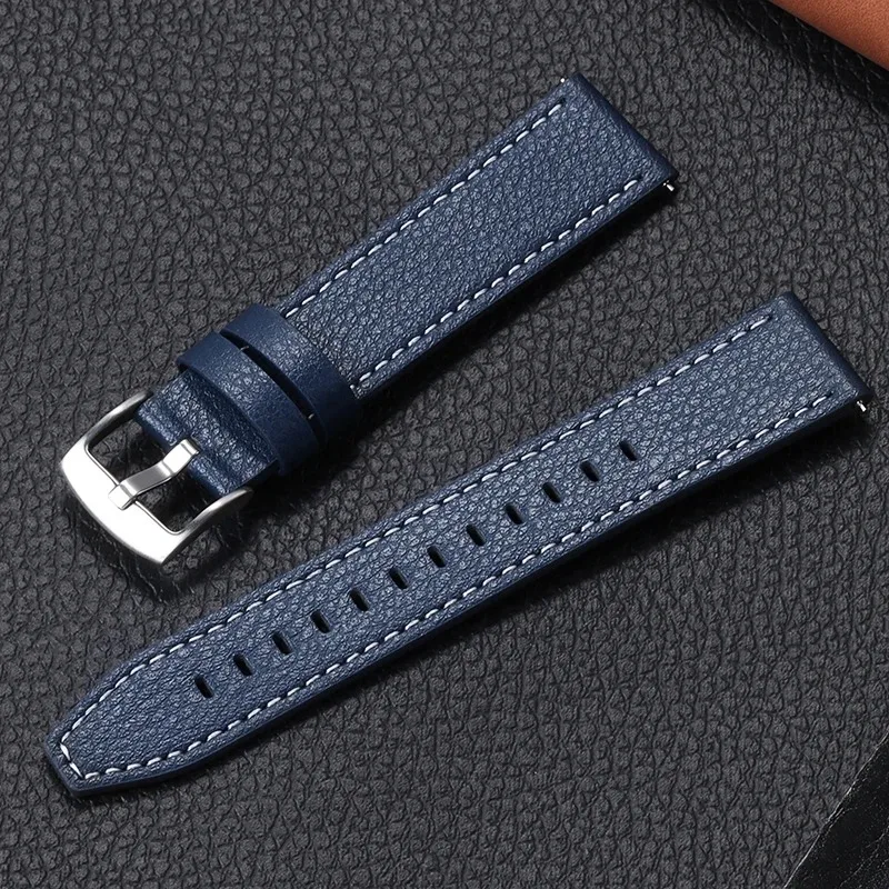 Genuine Leather 20mm Strap for Omega for Samsung Galaxy Watch5 4 40mm 44mm Classic Band Watch Band Sport Quick Release Bracelet