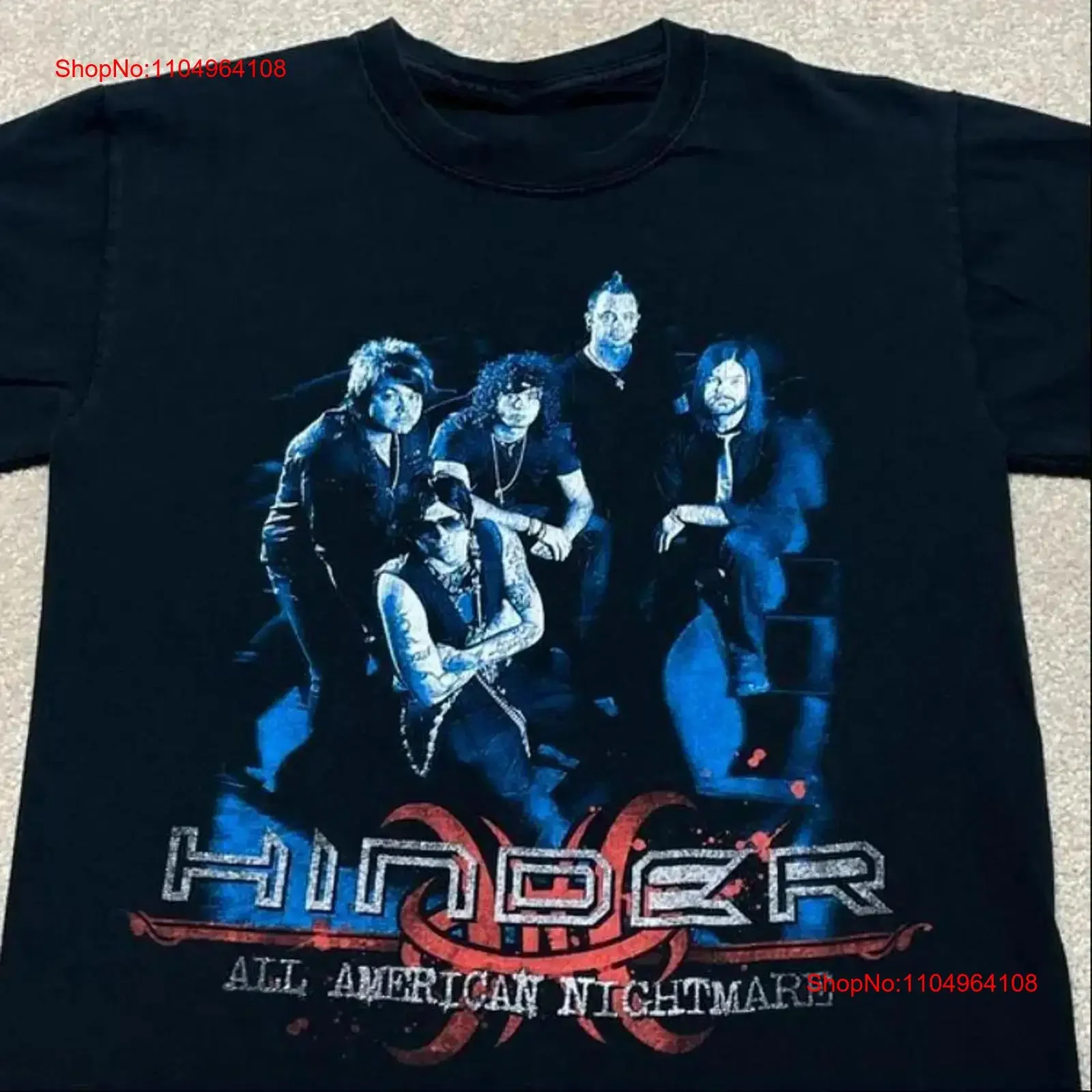 

Футболка Hinder Band All American Nightmare Tour, размер S 3XL, винтажная стираная унисекс, универсальная мягкая уличная одежда