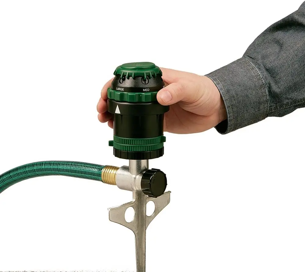 

3-Pack Gear Drive Sprinkler on Spike for Efficient Lawn Watering, Easy Setup