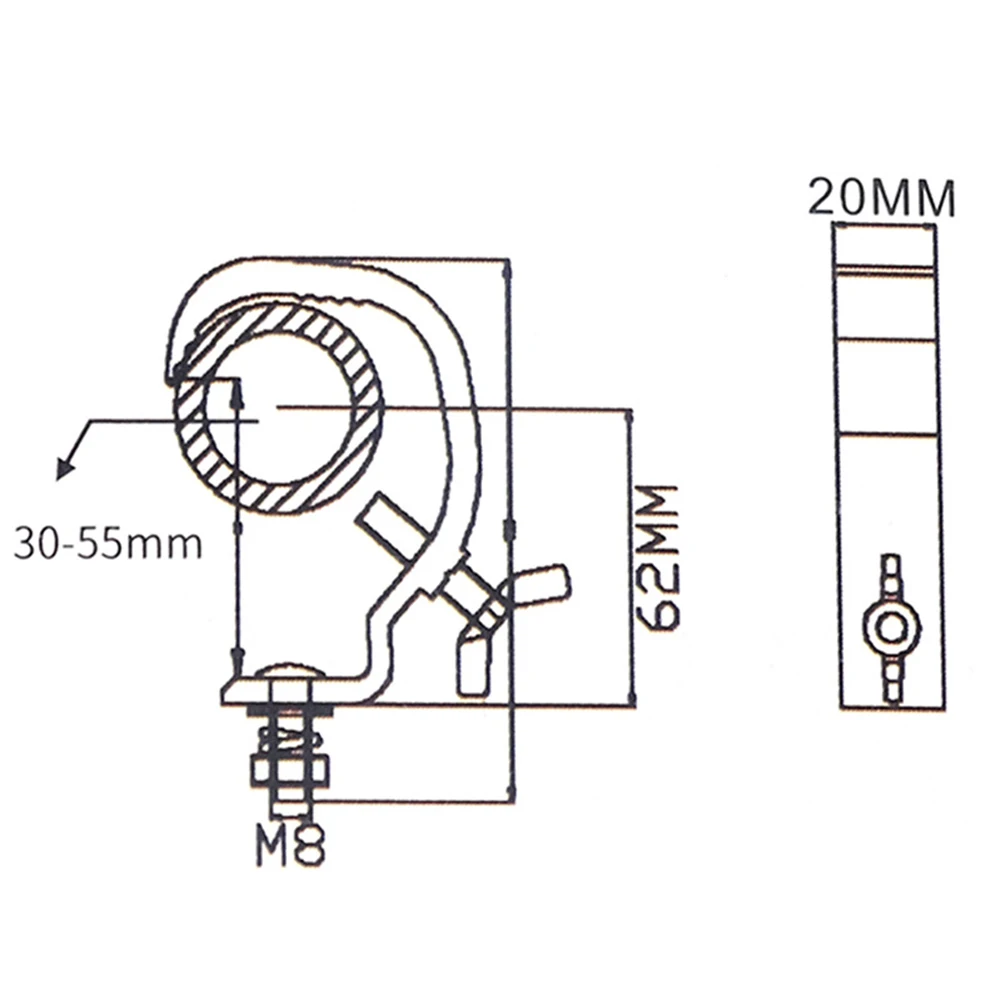 

Stage Lighting Clamp Set 8 PCS O Clamps for DJ Lights Strong Bearing Capacity with Aluminum Alloy Construction