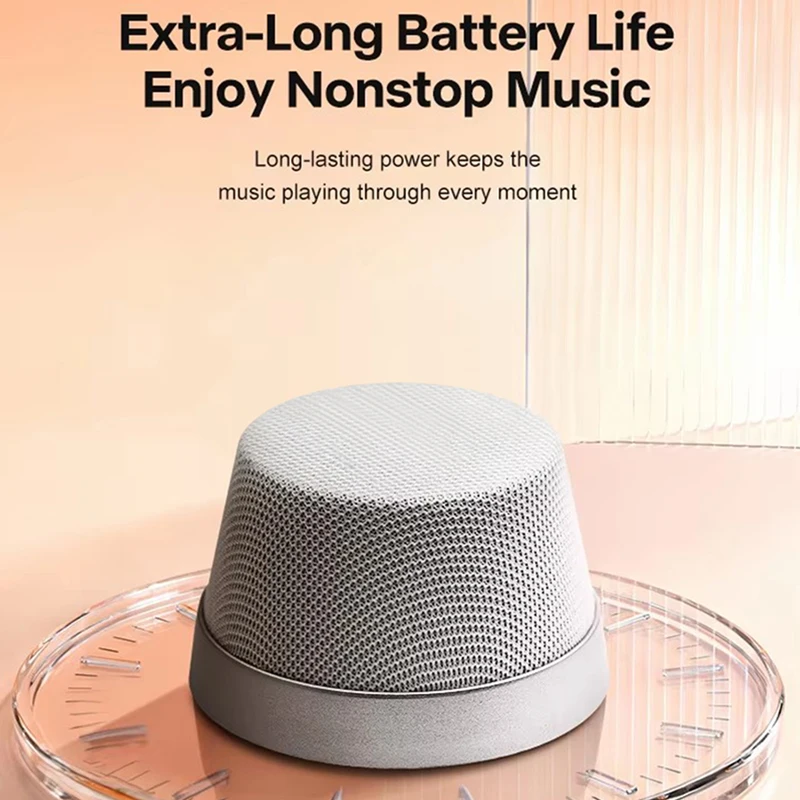 Multifunctional Magnetic Bluetooth Speaker Portable Mini Wireless Speaker with Fabric Stand for Cell Phone Computer Outdoor Use view 4