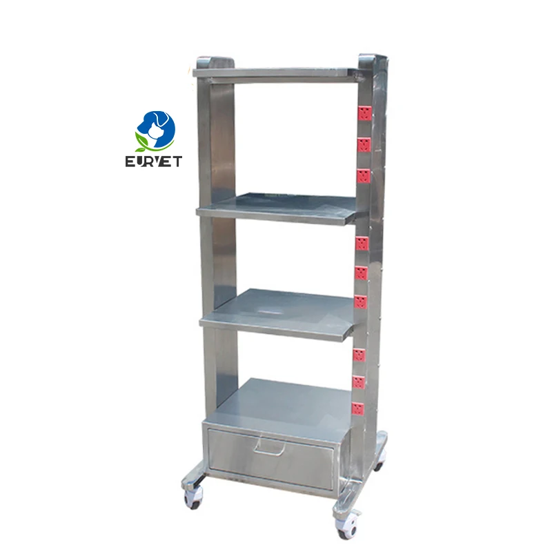 Veterinary Equipment Socket Cart Surgical Cart for Carrying Patient Trolley Hospital Furniture