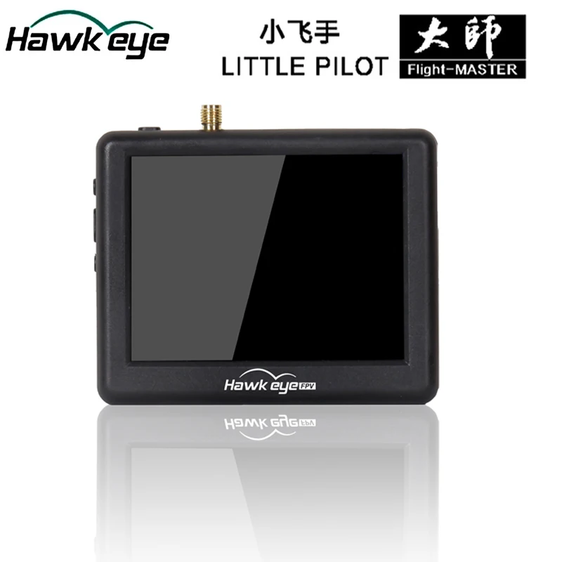 Imagem -05 - Hawkeye 3.5 Polegadas com Dvr Little Pilot Flight Master Fpv Monitor 5.8g 960*240 Antena Receptora para Dji Googles Entrada Analógica