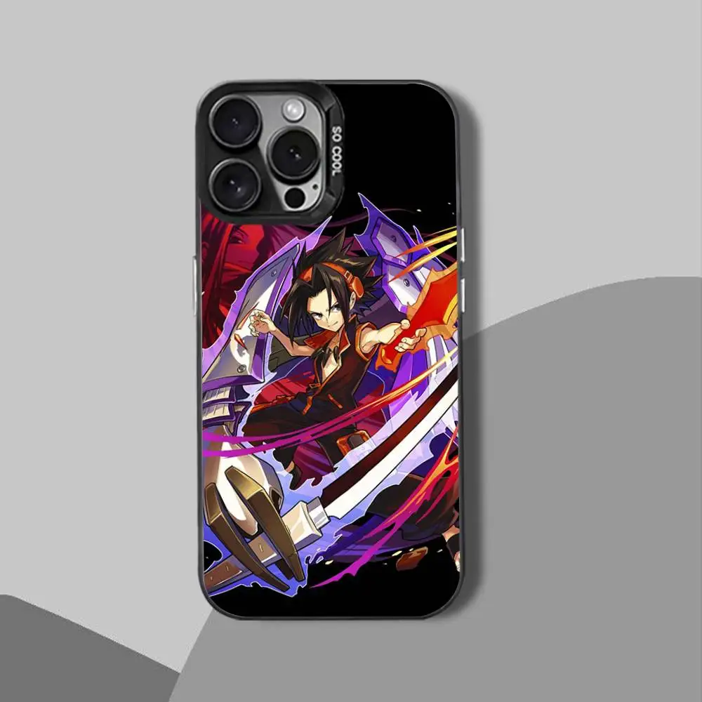 K-King HaoS sakura s-chaman funda de teléfono para iPhone 12,16,11,14,13,17,15,E,Max,Plus,Air,Pro,Mini negro a prueba de golpes IMD duro