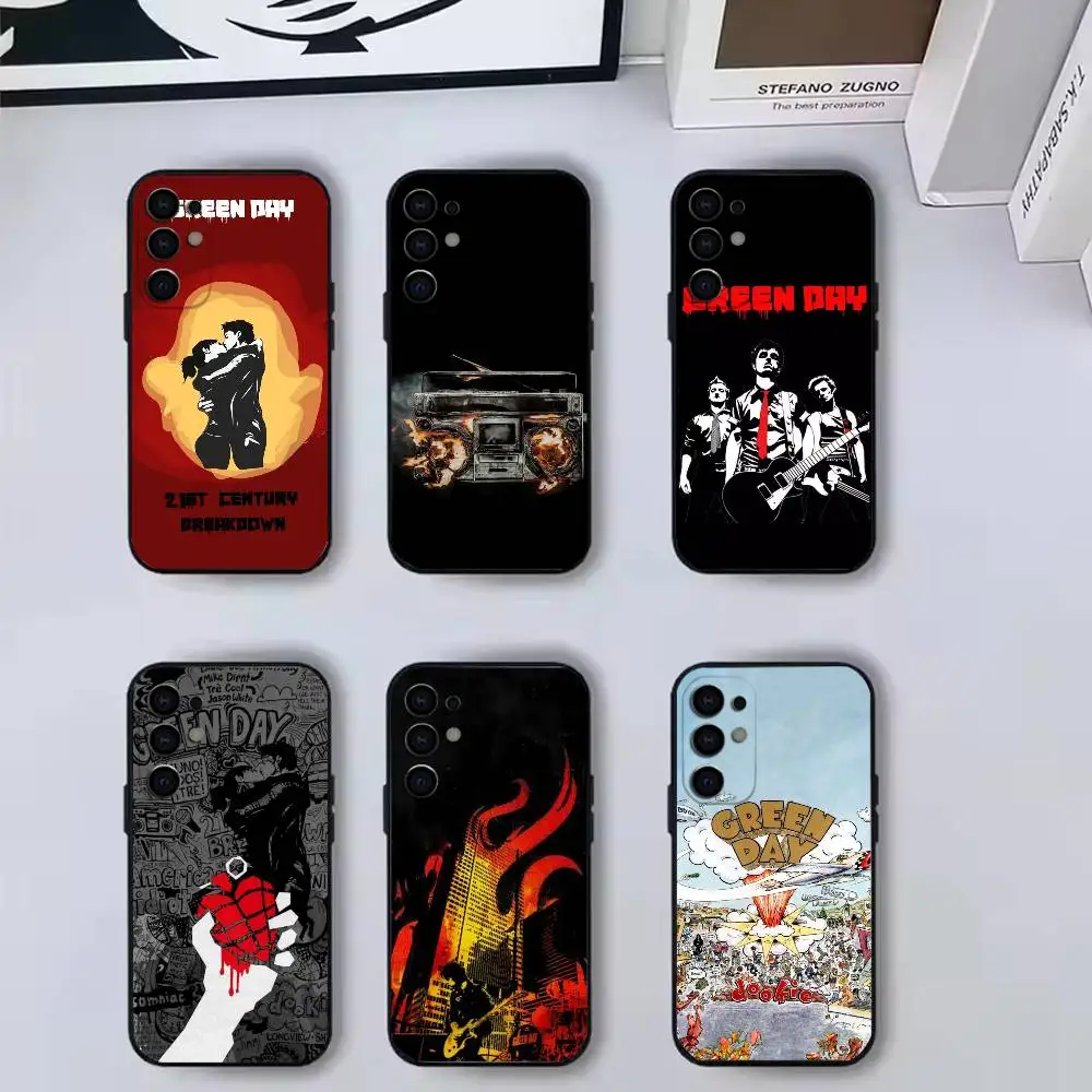G-Green Day  Phone Case Black Silicone Soft For Samsung S25,S24,S21,S22,S23,S30,Ultra,S20,Plus,Fe,Lite