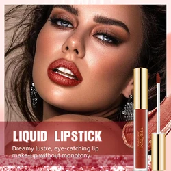 10 Colors Glitter Liquid Lipsticks Shimmer Shiny Lipgloss Pearlescent Lip Tint Waterproof Long Lasting Matte Diamond Lips Glaze
