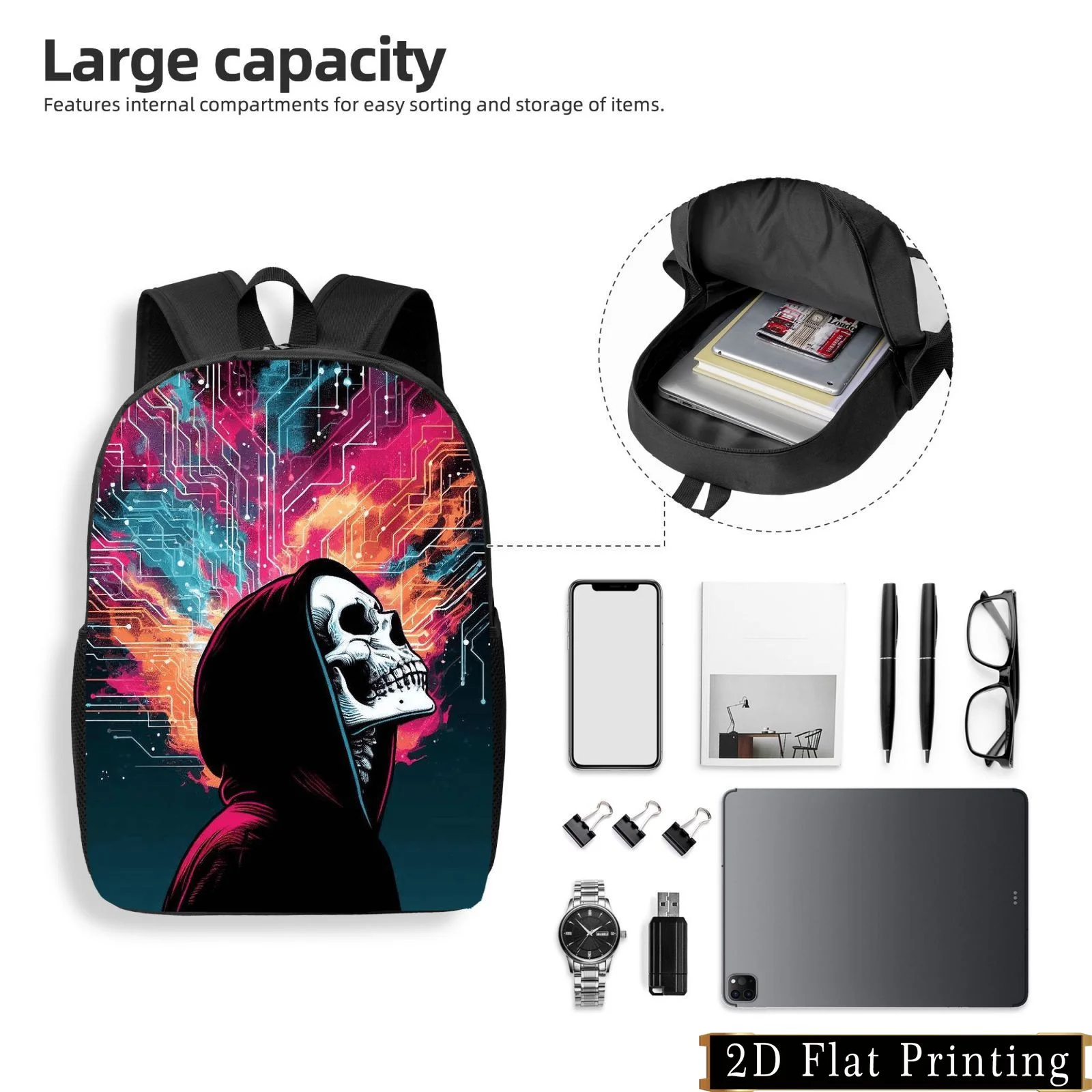 

Casual and stylish backpack, simple and personalized backpack. Creative design backpack for young people,