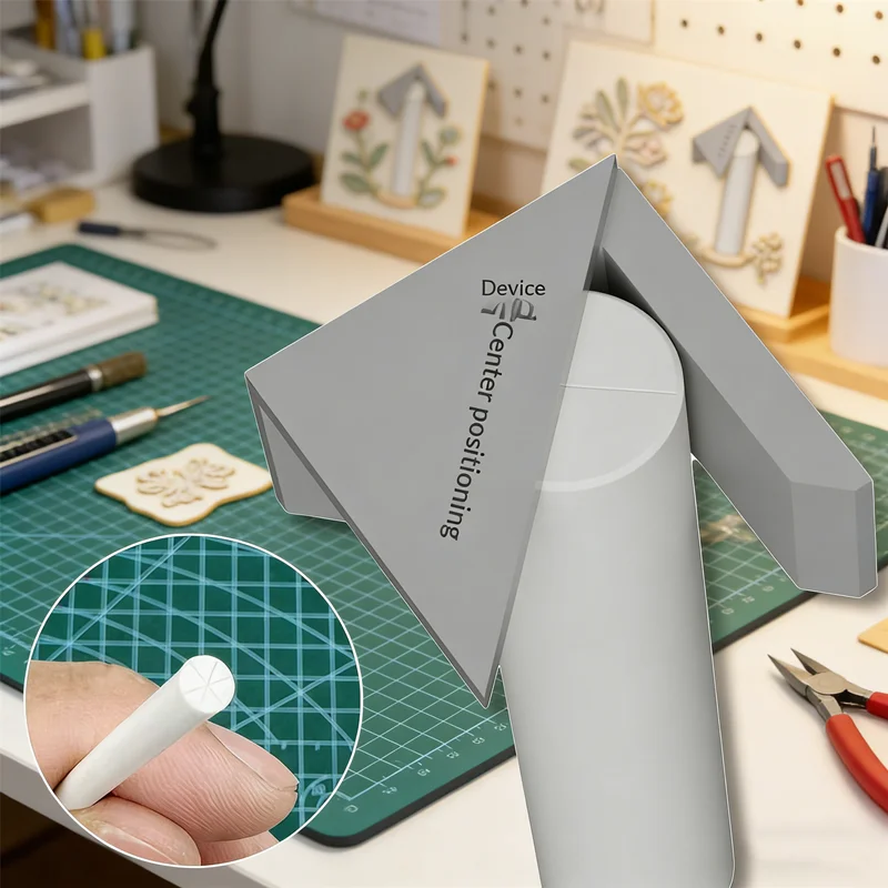 

Precision Center Drilling Tool​ - for 1-10mm Round Rod, Model Building, Positioning Locator, Hobbyist & DIY Workshop Accessory