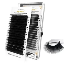 Abonnie Classic Eyelashes Extension Fluffy Individual Lashes Extensions Supplies Dark Black Cilia All Size False Eyelash
