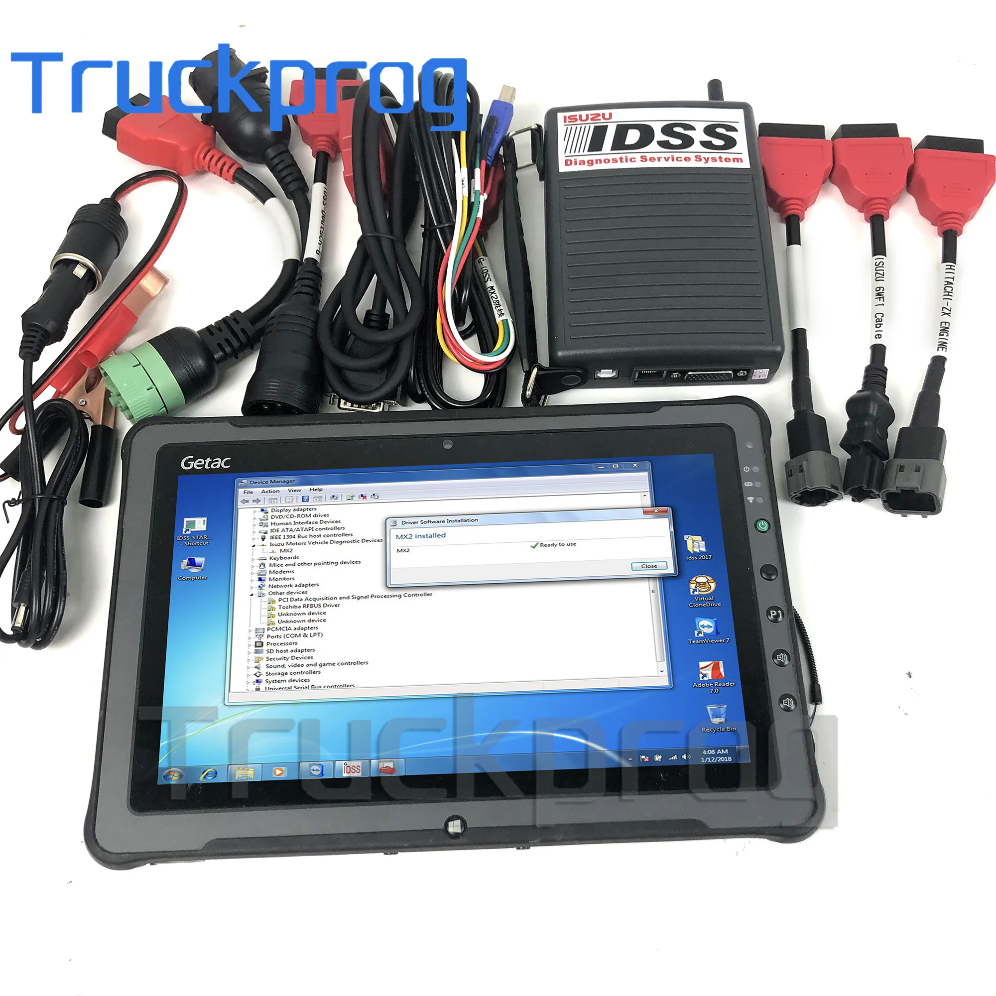 

F110 Tablet for Isuzu IDSS III Adapter E-IDSS G-IDSS Commercial Vehicle Gas Diesel 6HK1 4HK1 Truck excavator Diagnostic Tool