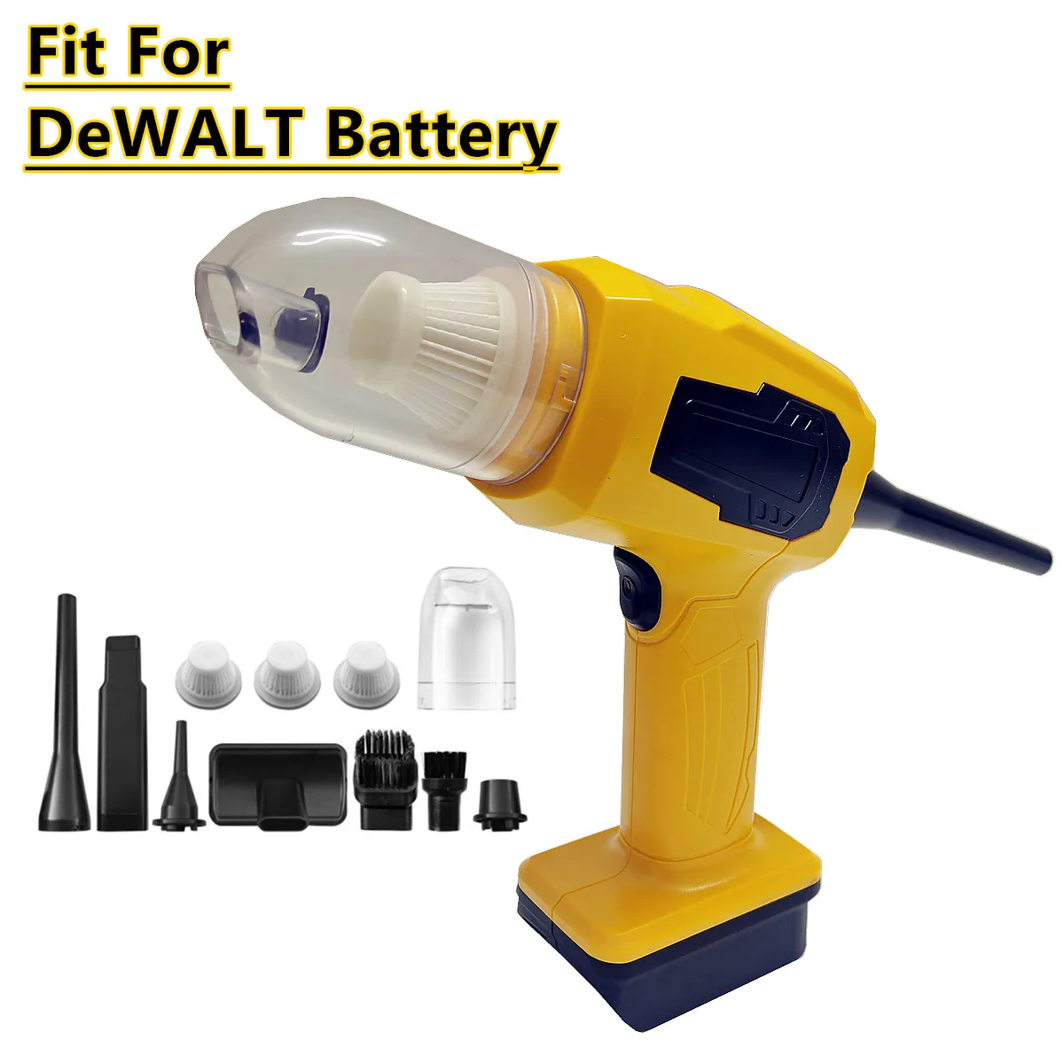 Fit For DeWALT 20V Battery Cordless Vacuum Cleaner Blower Air Duster 2 in 1 Handheld Floor Carpet Pet Car Electric Power Tools