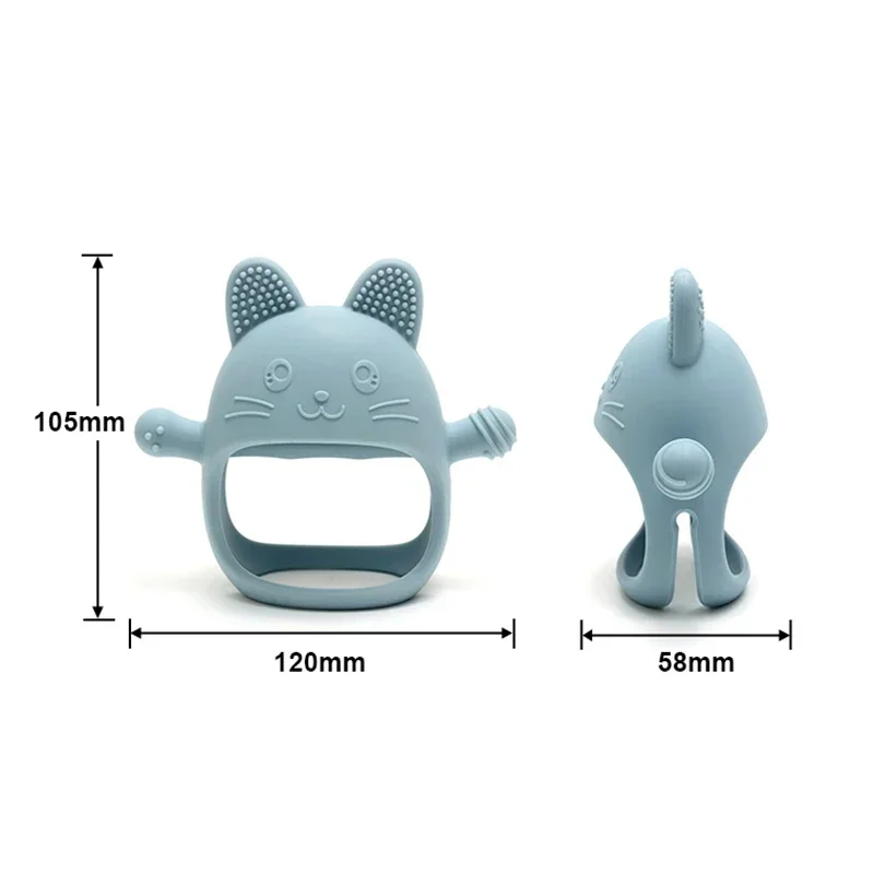 New Design Soft Silicone Teethers For Baby Newborn Training Grip Baby Toy Pendant Chewing Teething For Baby Accessories Toys