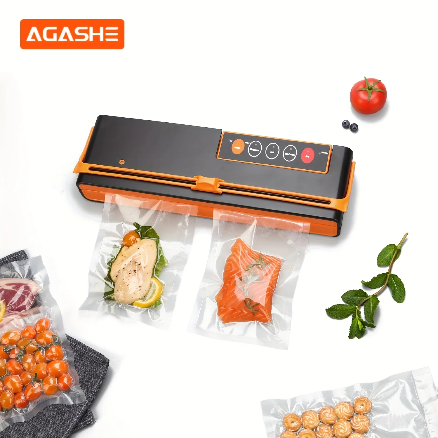 

Портативная вакуумная упаковка, консервант свежести упаковки пищевых продуктов, сухая и влажная упаковка пищевых продуктов с вакуумными пакетами для использования на кухне