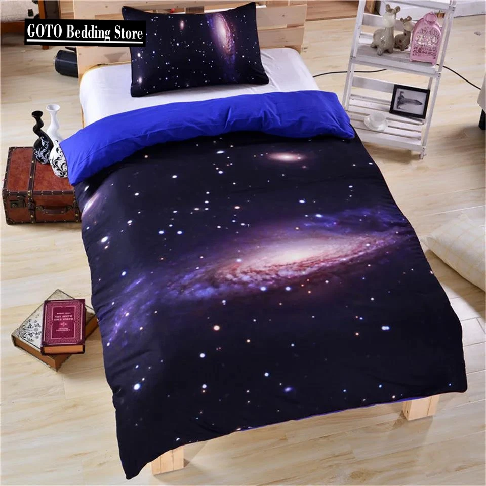 Galaxy series Bedclothes universe Bedding cover Ded covers with pillowcase 100% Hot dekbedovertrek set luxury Double Quality