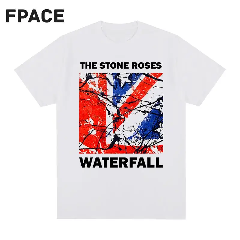 

Мужская хлопковая водоотталкивающая футболка the stone roses, новая футболка, женские топы