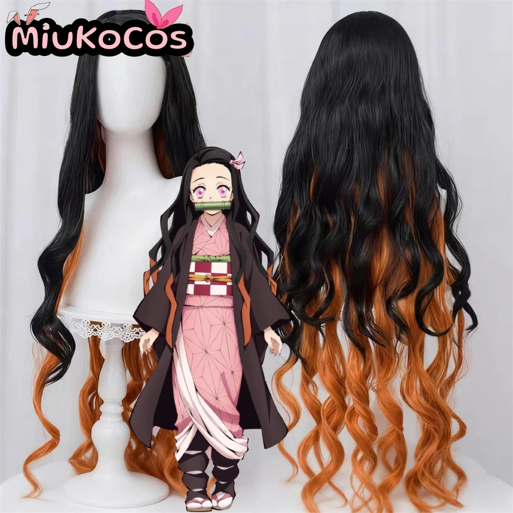 

IN STOCK Nezuko Kamado Cosplay Wig MiukoCosplay Anime Demon Slayer Cosplay