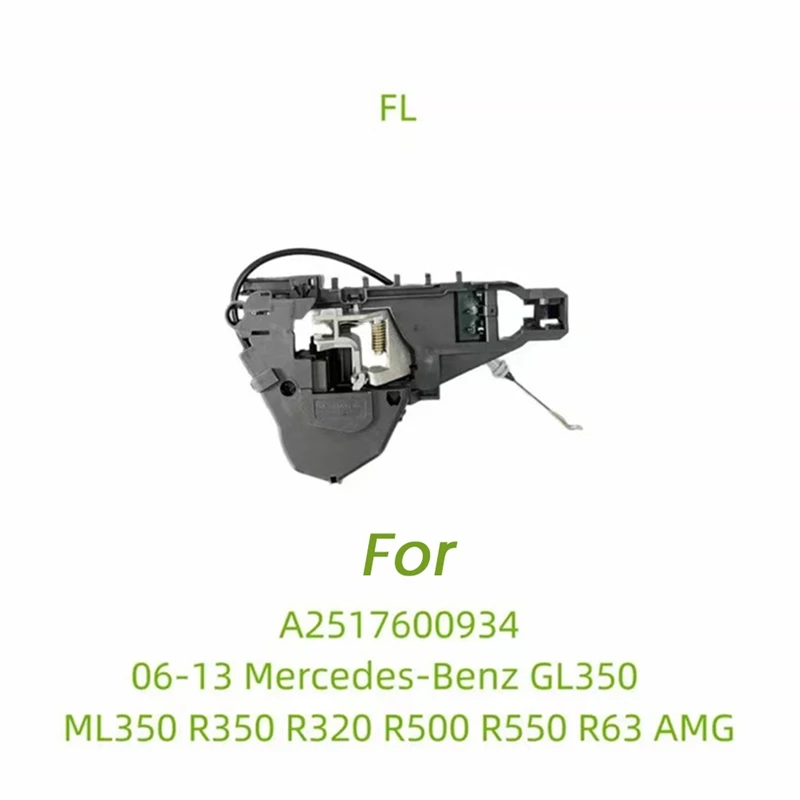 

1 пара передних дверей автомобиля, основание ручки A 2517600934 A 2517602034 Для Mercedes-Benz W251 2006-2013 Детали ручки багажника внешней двери