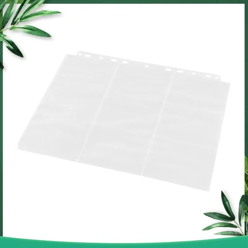 

(NEW) 100Pc 9 Pocket Double Sided Card Sleeves Binder Sheets, Holds 1800 Cards, Trading Card Binder Sleeves For 3 Ring Binder