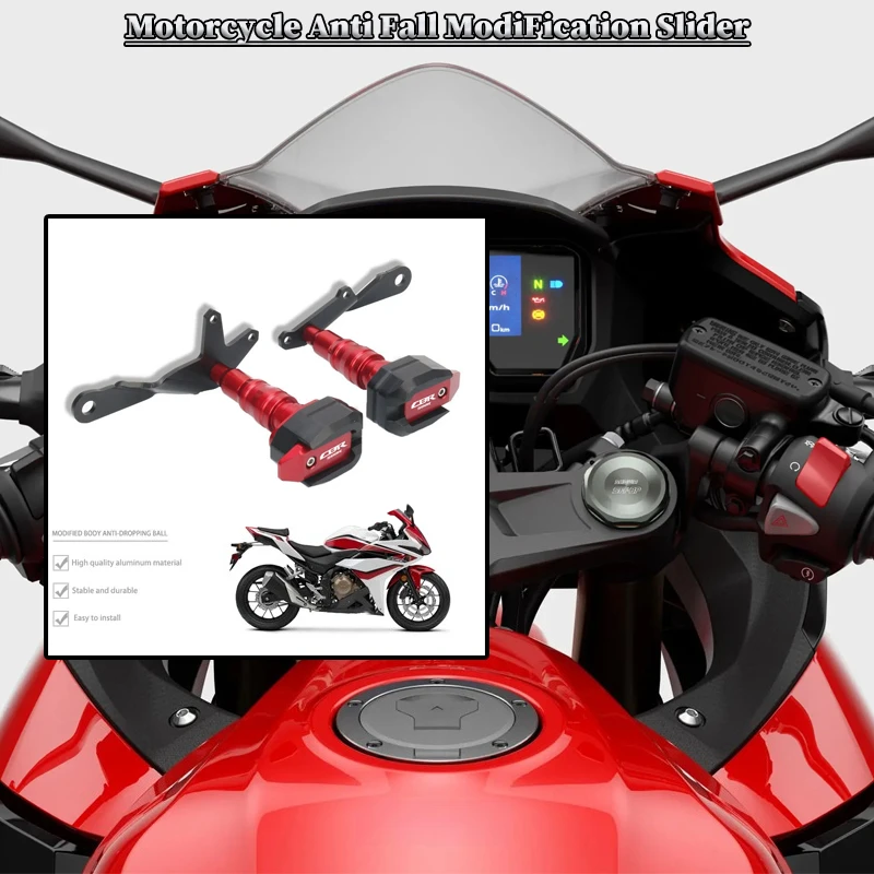 

For HONDA CBR500R CBR400R 2017-2022 Motorcycle Falling Protection Frame Slider Fairing Guard Crash Pad Protector