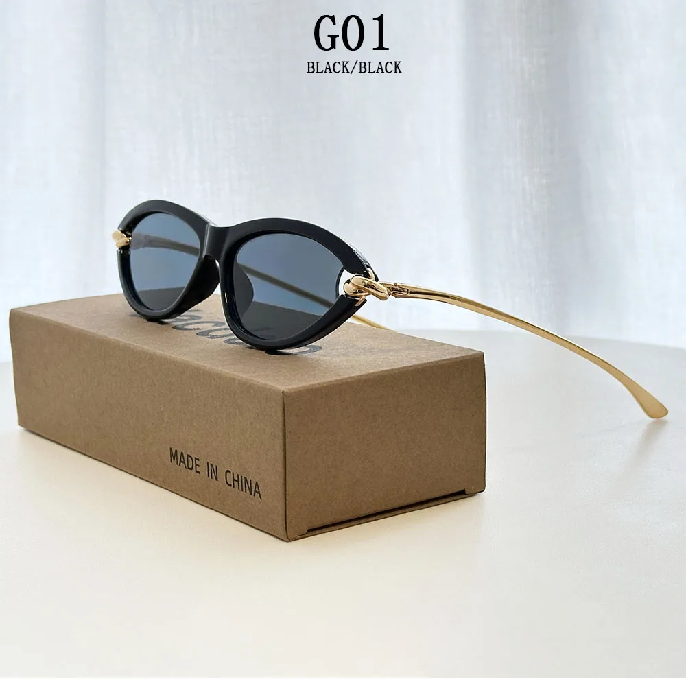 2026 Trendige Cat-Eye-Sonnenbrille für Damen – Luxuriöse Outdoor-Sonnenbrille mit UV-Schutz im Punk-Vintage-Stil – Detail 4