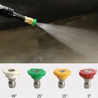 5Pcs High Pressure Water Gun Nozzle Quick Release Washer Connector Car Wash Snow Foam Lance Spray Sector Sprinkler Heads Nozzles