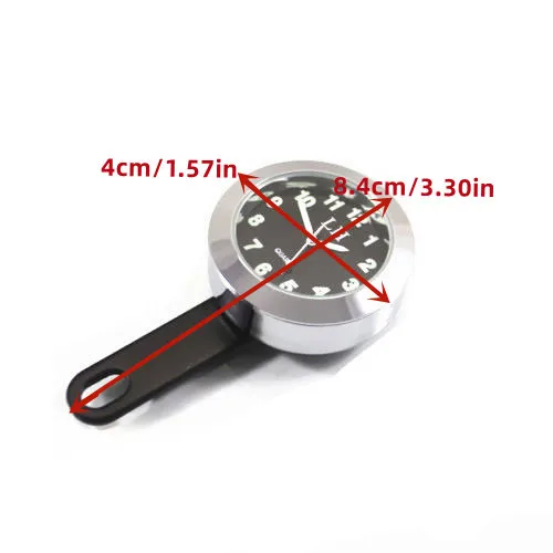 Universal Waterproof Handlebar Mount Clock Watch Motorcycle Old School Bobber Touring Dirt Bike Cruiser Chopper Cafe Racer