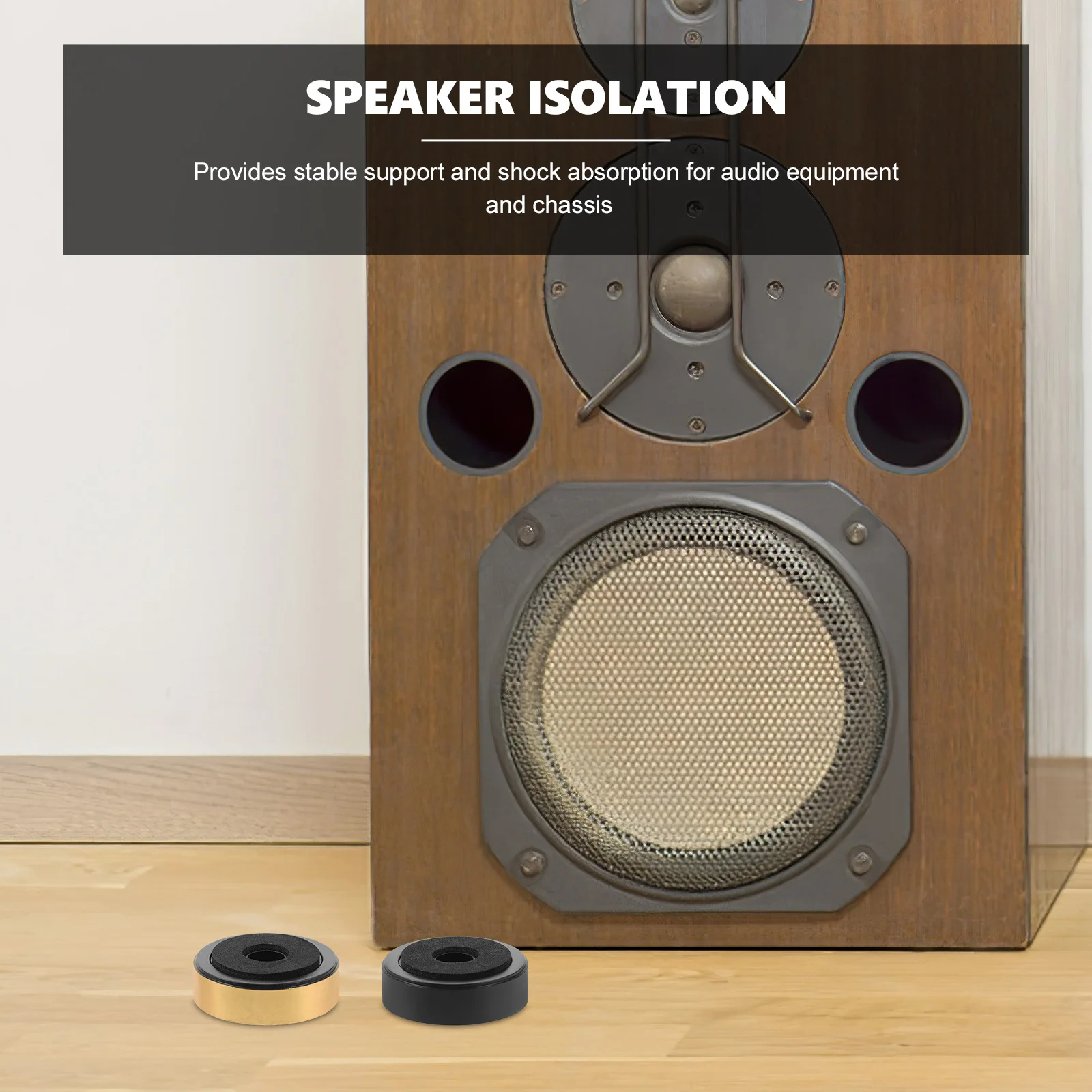 

12pcs Speaker Isolation Feet Abs Eva Anti-Vibration Pads For Speakers Subwoofer Amplifier Studio Use Speaker Feet