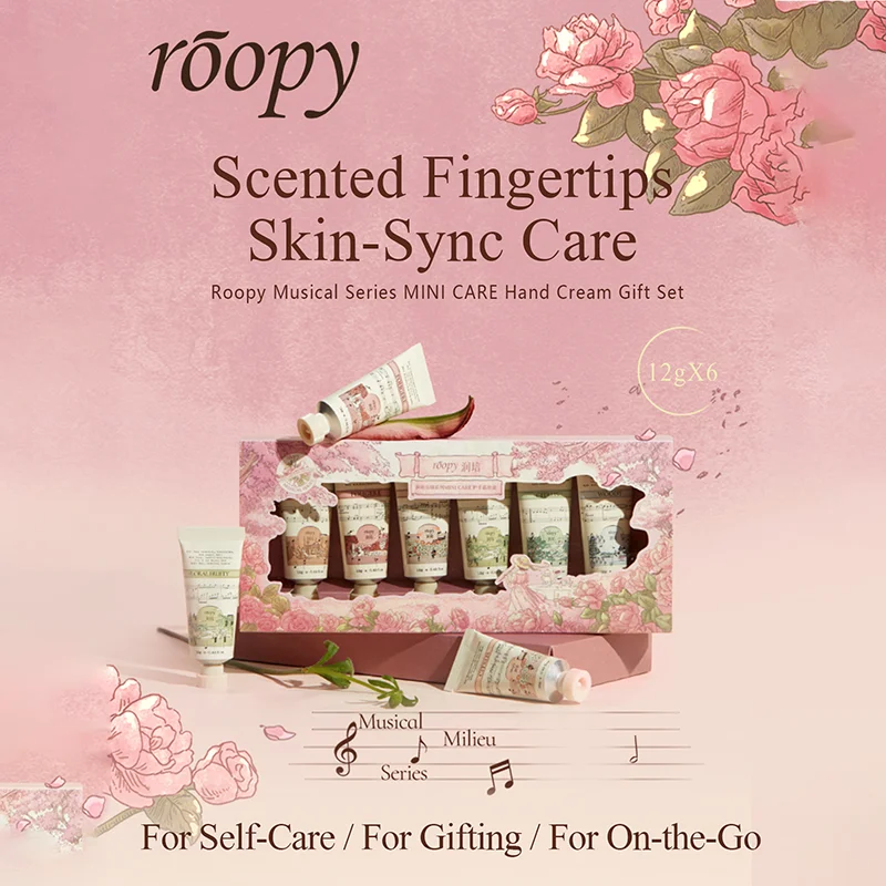 Mini-Handpflege-Geschenkset der Musical-Serie, feuchtigkeitsspendender, langanhaltender Duft, kompakt tragbar, ideal für Herbst- und Wintergeschenke