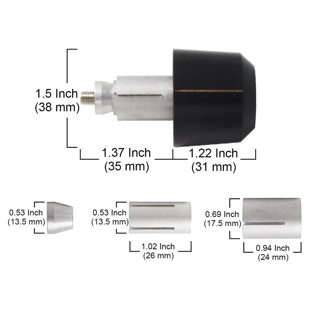 Torvian Universal fit 22mm 7/8 Inch CNC Aluminum Motorcycle Handlebar End Grip Cap Screw Plug End Weights view 2