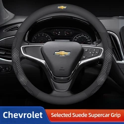 Car Steering Wheel Cover For Chevrolet Aveo Bolt Cavalier Cruze Onix Orlando Silverado Spark Tahoe Suburban Lacetti Tracker