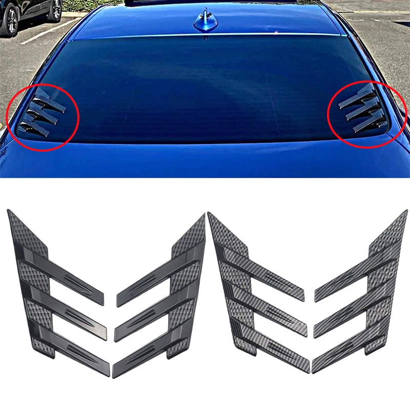 

Universal Rear Windshield Side Spoiler Side Vents Decoration General Window Louvers Exterior Decorative Rear Wing Accessories