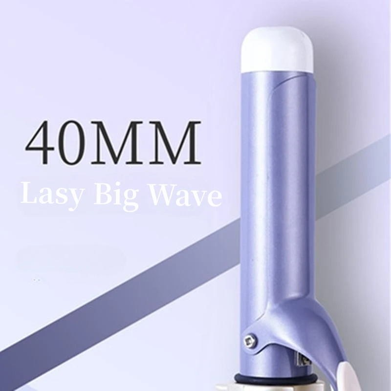 Home Appliance Iron 40mm Big Wave Formers Auto Rotating Hair Curler